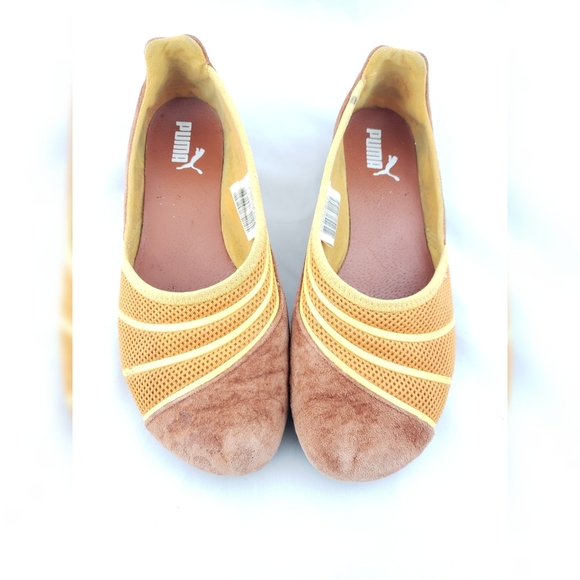 Puma Flats Brown & Yellow 5